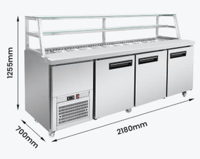 Thermaster three door DELUXE Sandwich Bar - SCB/21
