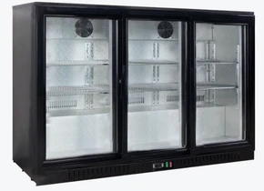 Thermaster LG-330SC Underbench Three Sliding Glass Door Bar Cooler (293L)