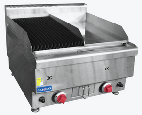 GASMAX Benchtop Combo 1/2 Char & 1/2 Griddle - JUS-TRGH60 GASMAX Benchtop Combo 1/2 Char & 1/2 Griddle - JUS-TRGH60