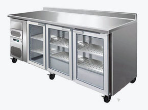 Thermaster CM20G Tropicalised Three Door Stainless Steel Bar Fridge with Cutlery Drawer (523L)