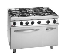 CG7-61H Fagor 700 Series Natural Gas 6 Burner with Gas Oven and Neutral Cabinet under CG7-61H Fagor 700 Series Natural Gas 6 Burner with Gas Oven and Neutral Cabinet under