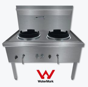 Gasmax Stainless Steel Waterless LPG Double Wok