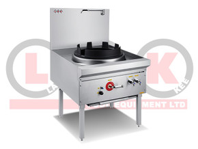 LKK LKK-1B17 1 Burner 17" Ring Waterless Gas Wok Table - Duckbill Burner 