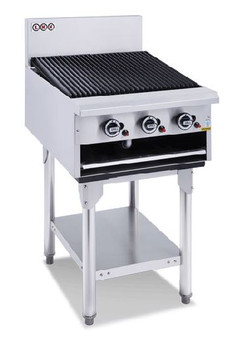 LKK LKKCG6 3 Burner 600mm Gas Chargrill with Legs 