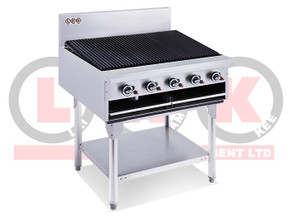 LKK LKKCG9 5 Burner 900mm Chargrill with Legs 