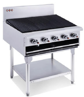 LKK LKKCG9 5 Burner 900mm Chargrill with Legs 