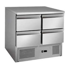 Stainless steel 4 Drawers Compact Workbench Fridge - GNS900-4D Stainless steel 4 Drawers Compact Workbench Fridge - GNS900-4D