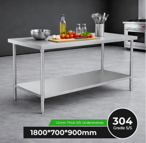 WB7-1800/A Stainless Steel Workbench