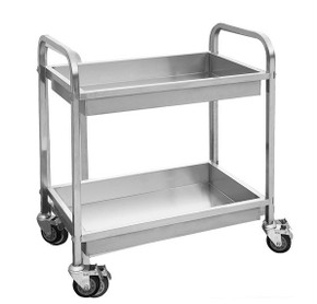 YC-102D - Stainless Steel Trolley with 2 Shelves YC-102D - Stainless Steel Trolley with 2 Shelves