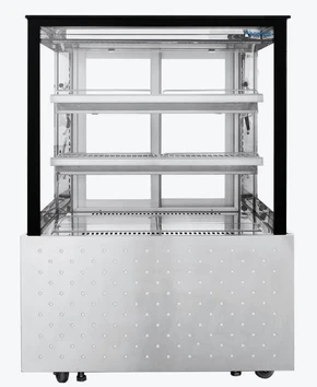 Bonvue SG090FE-2XB 900mm Heated Food Display 340L | Black Trim