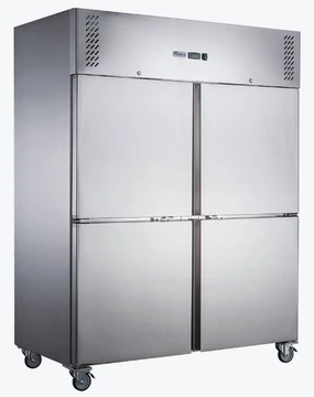 FED-X XURC1410S2V 4 Split Door Upright Fridge 1410L | 10A GEMS 3-Star
