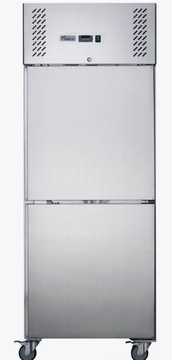 FED-X XURF650S1V Split 2-Door Stainless Steel Upright Commercial Storage Freezer (650L)