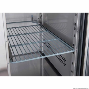 FED-X XUB7C18G3V 417L 3 Glass Door Stainless Steel Underbench Commercial Storage Fridge