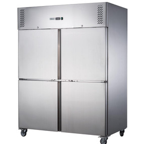 FED-X S/S Split Four Door Upright Freezer - XURF1200S2V