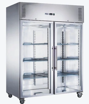 FED-X XURC1200G2V 1236L 2 Glass Door Commercial Upright Display Refrigerator
