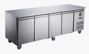 FED-X XUB6C22S4V 4-Door Stainless Steel Commercial Underbench Storage Fridge (449L)