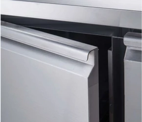 FED-X XUB6F13S2V 228L 2 Sold Door Stainless Steel Underbench Commercial Storage Freezer