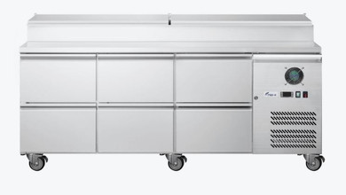FED-X S/S Three Door Sandwich Counter - XSS8C20S3V