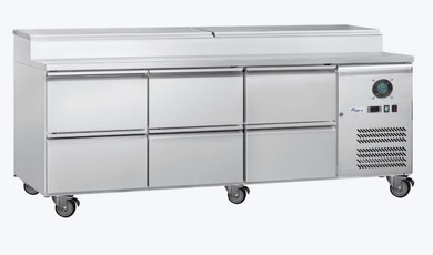FED-X S/S Three Door Sandwich Counter - XSS8C20S3V