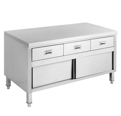Modular System Bench Cabinet with 3 Drawers & Doors SKTD6-1500