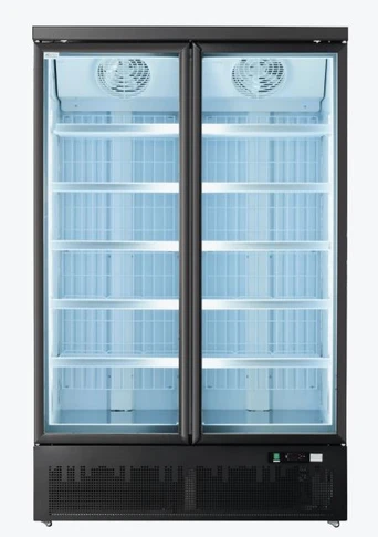 Thermaster LG-1000BGBMF Double Door Glass Commercial Supermarket Freezer (930L)