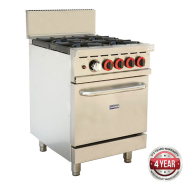 GBS4T Gasmax 4 Burner With Oven Flame Failure