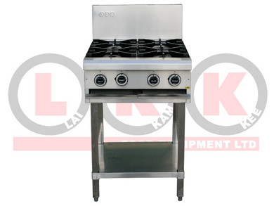 LKK LKKOB4D Four Open Burner Cooktop with Legs