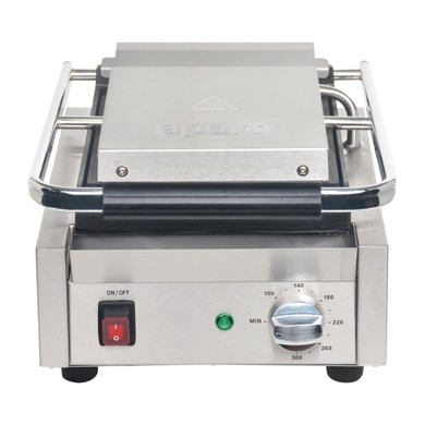 Apuro DY993-A Single Contact Grill with Ribbed Cast Iron Plates