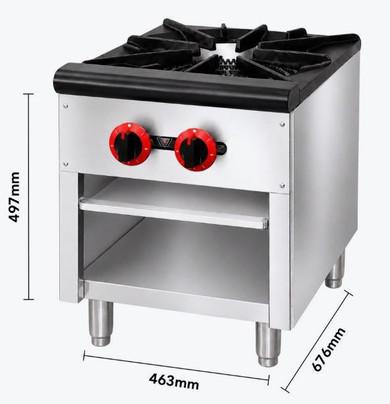 GASMAX Gas Dual Ring Single Burner Single Hob RB-1E