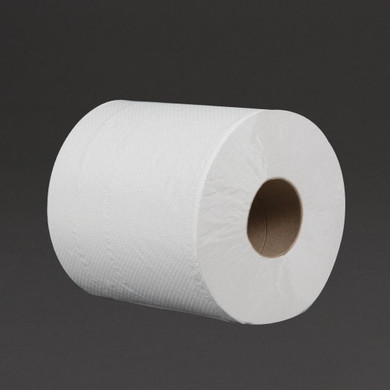 DL920 Jantex Centrefeed White Roll Paper Towels (Pack of 6)