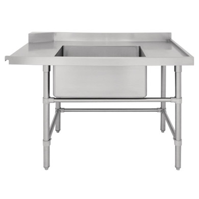 Vogue DE474 Dishwasher Inlet Table with Sink 90mm outlet
