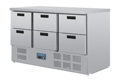 Polar GH226-A G-Series Six Drawer Counter Fridge