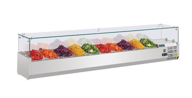 Polar G611-A G-Series Countertop Prep Fridge 10x 1/4GN