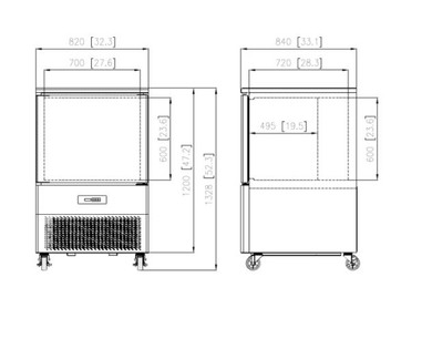 FBF-8 208L Blast Chiller Freezer Fresh Refrigeration