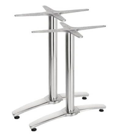 GH985 Bolero Aluminium Twin Leg Table Base (Pack of 2)