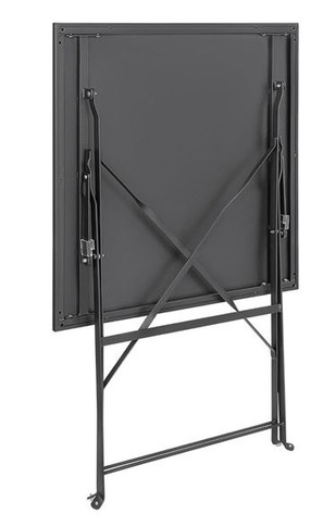 Bolero GK989 Black Square Pavement Style Steel Table