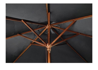 Bolero GH990 Square Outdoor Umbrella 2.5m Black