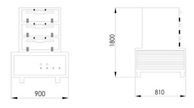 3DFS-810 Electric Steamer Small Oxford Series