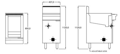 Goldstein FRG1L 800 Series - Single Pan Fish Fryer