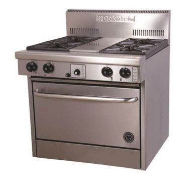 Goldstein PF428 4 Burner 800 Series Gas Oven