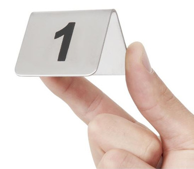 Olympia U046 Stainless Steel Table Numbers 1-10