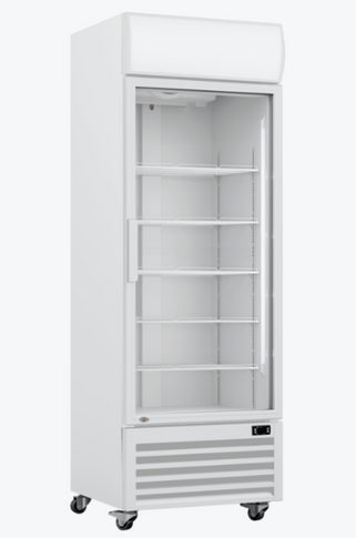 Single Glass Door Colourbond Upright Drink Fridge White LG-540P