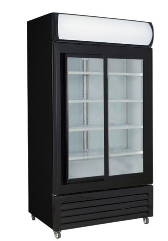 Thermaster Two Sliding Glass Door Colourbond Upright Drink Fridge