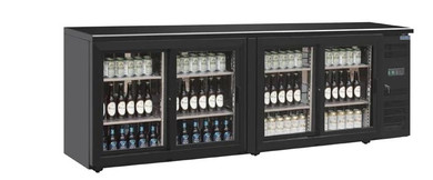 Polar CS103-A U-Series Four Door Back Bar Display Cooler