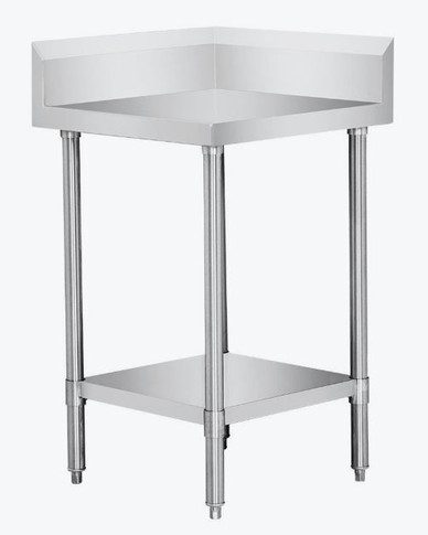 WBCB6-0600/A - Corner Workbench with 150mm Splashback & Undershelf