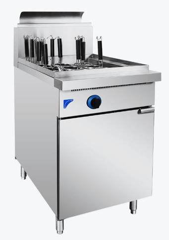 PC150-9 V Pan Natural Gas 9 Baskets Pasta and Noodle Cooker