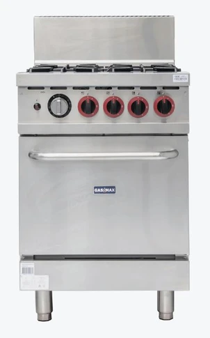 Gasmax GBS4TS 4 Burner Natural Gas Range with Oven | 182Mj Commercial