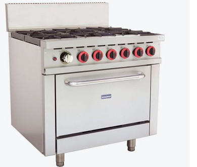 GBS6TS Gasmax 6 Burner With Oven Flame Failure