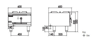 Luus FSP-60 Freestanding Commercial Gas Stockpot Boiler (600mm Wide)