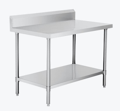 Modular Systems WBB7-1200/A 1200mm Stainless Steel Commercial Workbench with Splashback